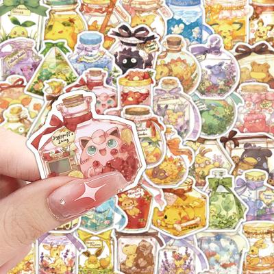 75PCS Kawaii Cartoon Bottle Stickers Cute Anime Decals Kids Toy Laptop Diary Phone Luggage Sticker Decor