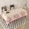 Mother'S Day Tablecloth Flowers Letters Festival Home Restaurant Dust-Proof Beautiful Wear-Resistant Decoration