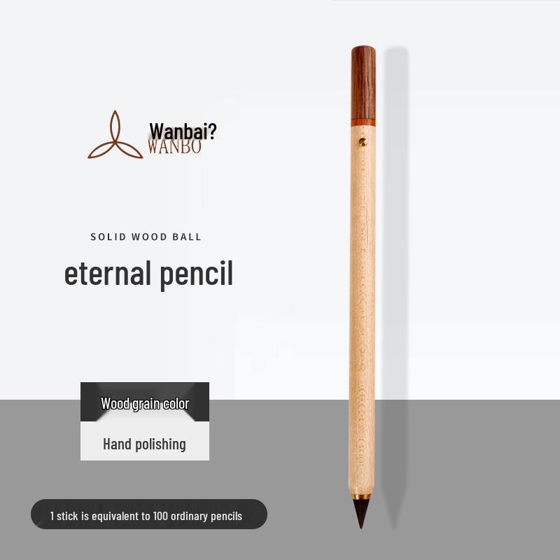 Durable Black Tech Solid Wood Pencil – Everlasting, No Sharpening Needed, Unbreakable Design