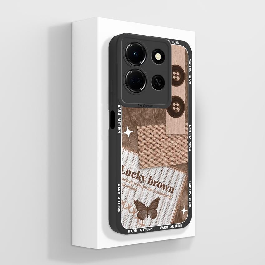 For Infinix Note 30 40 50 Pro Plus 50S 50x Beautiful Crystal Butterfly Phone Cases Screen Protector Liquid Silicone Dustproof Shell For Infinix Casing