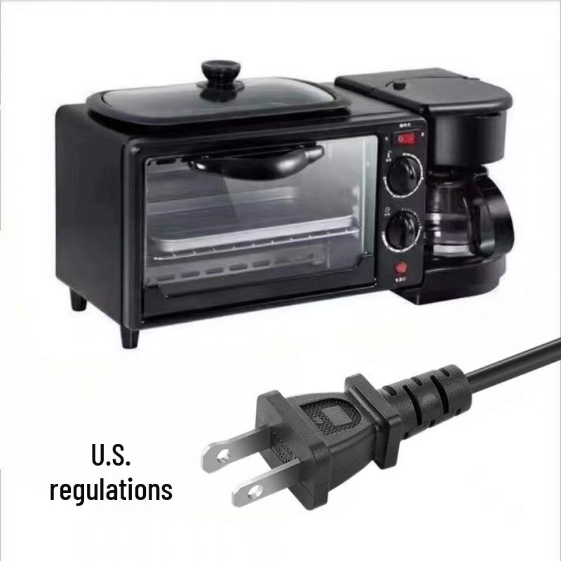 Multifunctional Breakfast Station: Toaster, Mini Oven & Coffee Maker
