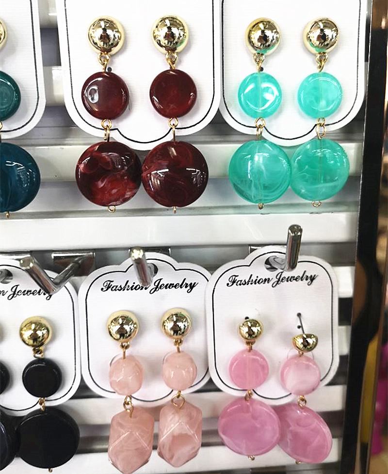 20pcs 15mm Imitation Natural Stone Beads Oval Shape Acrylic Beads for Jewelry Making DIY Handmade Earring Accessories