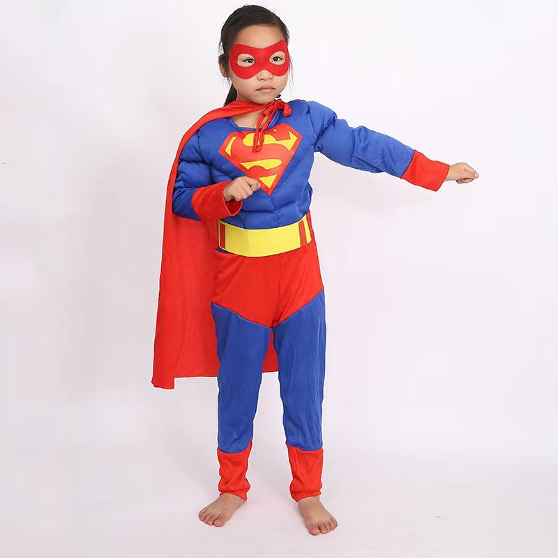 Kids' Muscle Costume: Halloween Heroes – Iron Man, Captain America, Thor, Hulk, Optimus Prime, and Spider-Man