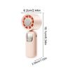 Portable Handheld Fan Personal Small Fan LED Display Lightweight Foldable Cooling Device With Adjustable Speeds For Hot Weather