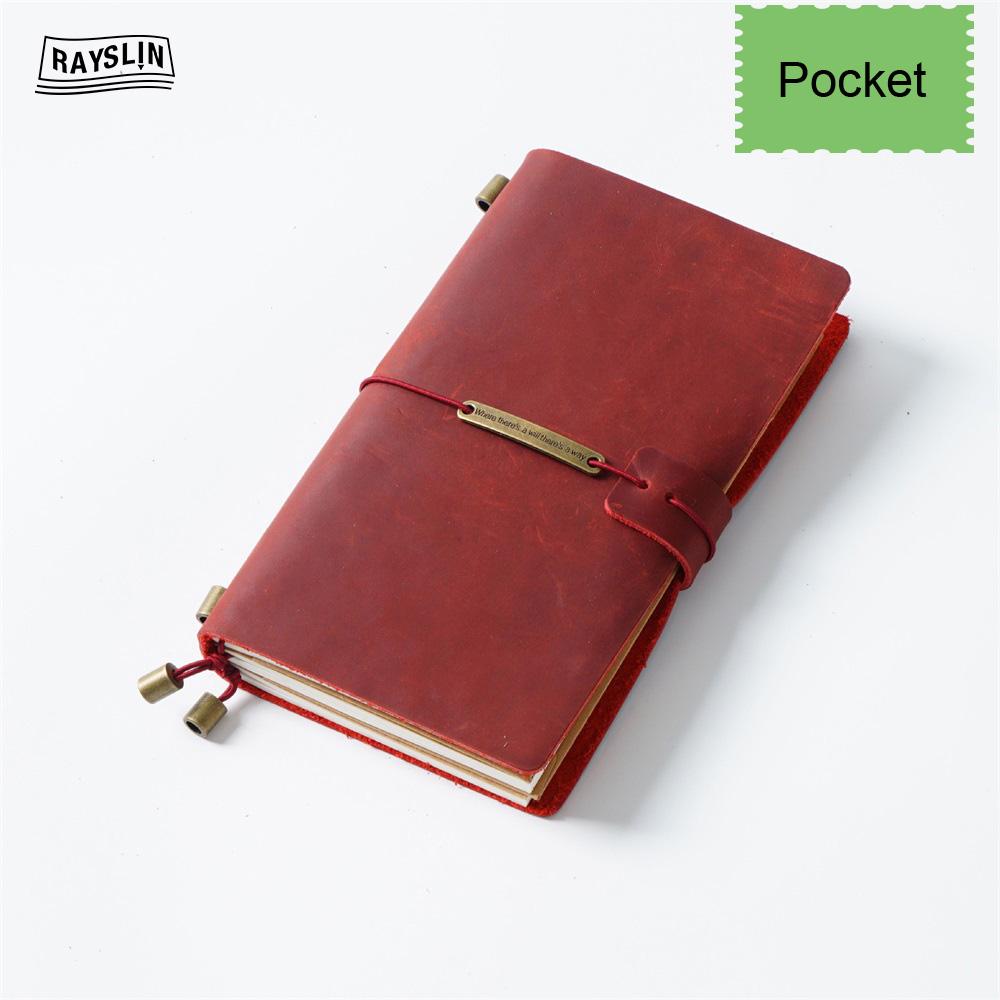 7 Farben 4 Größen Reisetagebuch Echtes Leder Cover Handgefertigtes Notizbuch DIY A5 Tagebuch Büro Schule Notizbuch Kostenlose Namensprägung