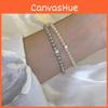 Luxurious Geometric Pearl Bracelet With Handcrafted Zircon For Sophisticated Women