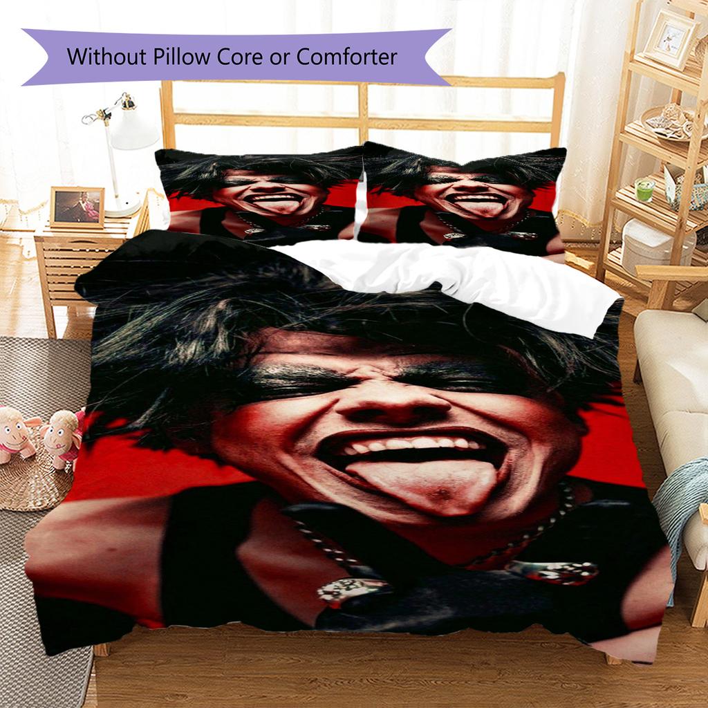 YUNGBLUD Pattern Bedding Quilt Set Quilt Cover Pillowcase Home Decoration Birthday Gift (1 * Duvet Cover + 2 * Pillowcase, Without Core)