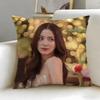 Popular Actress Baifern Cushion Cover Soft  EasyWash Pillow Case  Versatile for Couch Bed Travel and Office