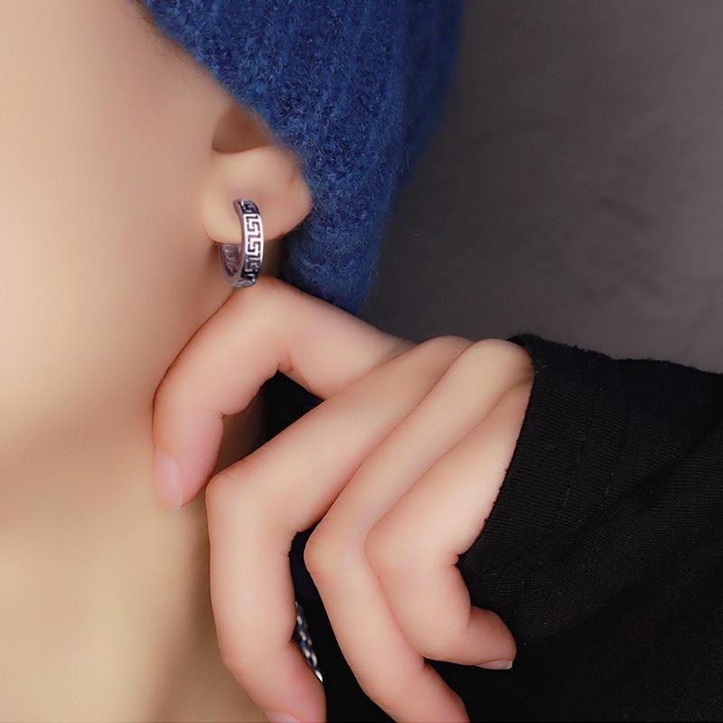 2022 Trendy Great Wall Pattern Unisex Stud Earrings