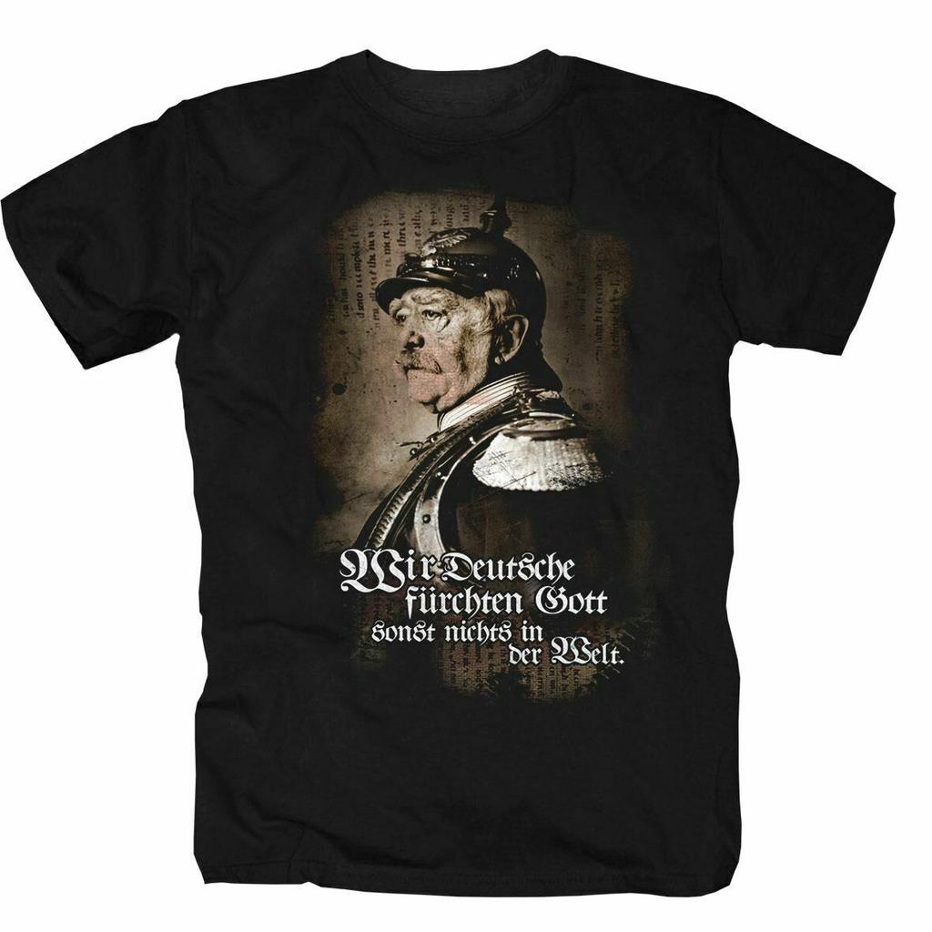 German Empire "The Iron Chancellor" Otto Von Bismarck Old Posters T-Shirt 100% Cotton O-Neck Short Sleeve Casual Mens T-shirt