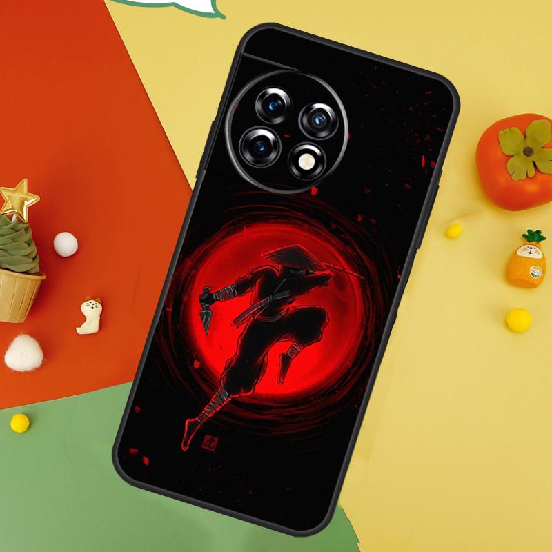 Japan Ninja Samurai Red Sun Case For OnePlus Nord 5 CE 2 3 4 Lite N20 N30 OnePlus 15 13 12 11 10 10T 12R 13T 13R Cover
