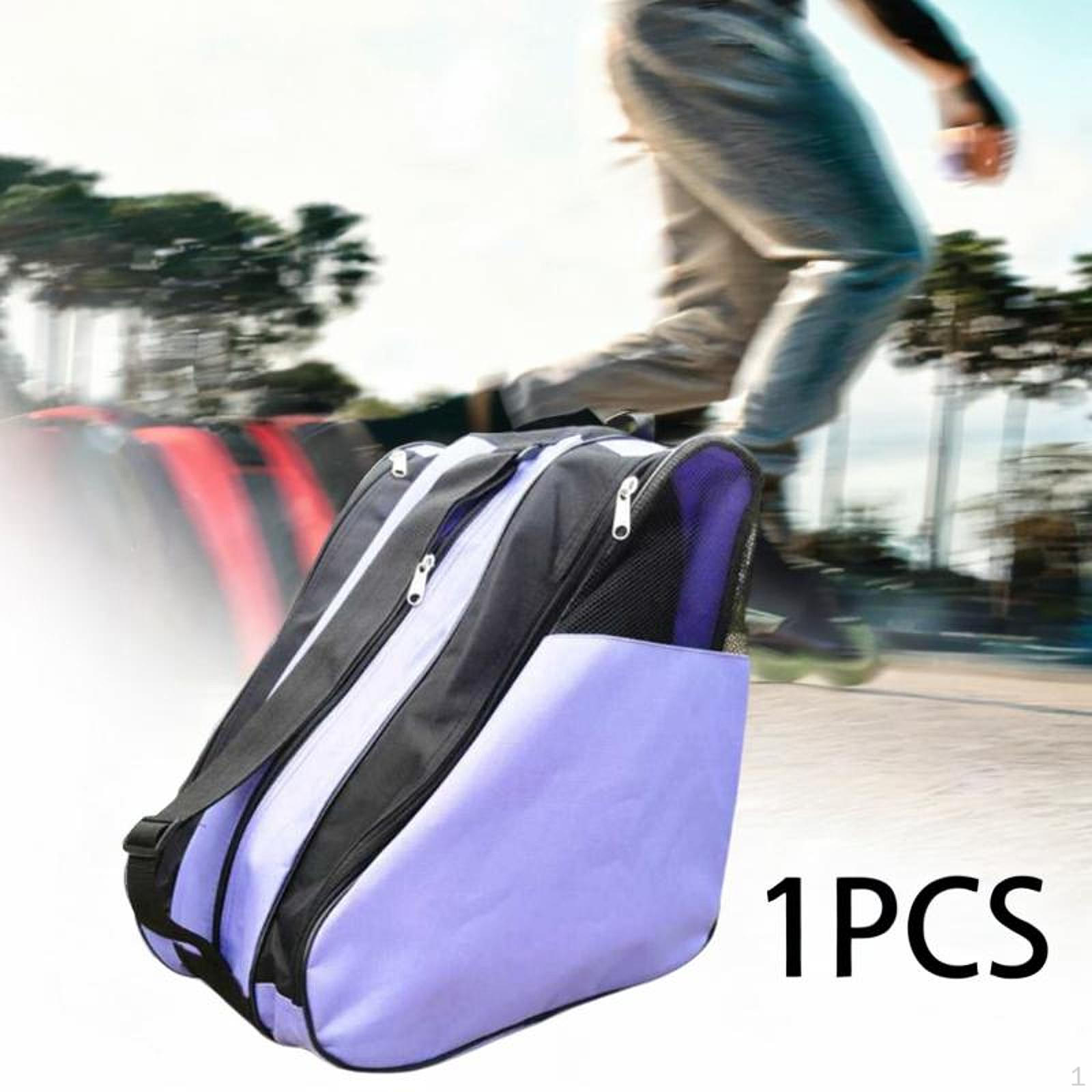

Сумка для роликовых коньков, переноска, дышащая модная сумка для хранения обуви, для удержания роликовых коньков до колена фиолетовый