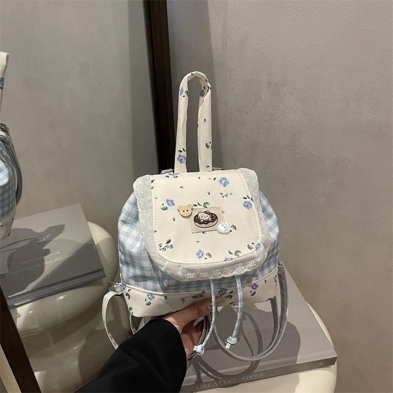 Hello Kitty Mini Girls Backpack With Sewn Details And Soft Structure For School
