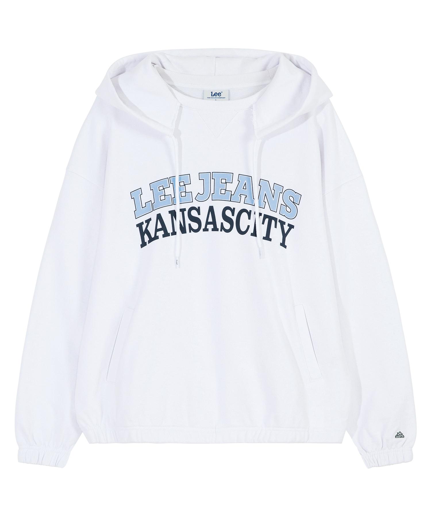 Lee Kansas Typo String Hoodie White L