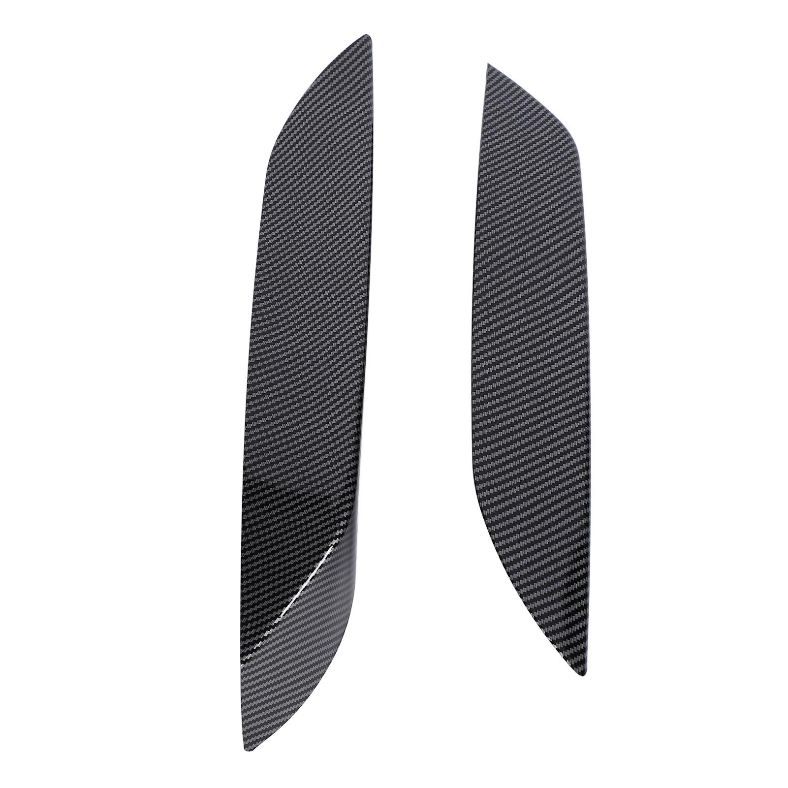 1 Paire Splitter d'Évent Latéral de Pare-chocs Avant Sportif Gauche Droite Lame de Vent de Pare-chocs pour F80 M3 2014‑2021