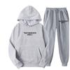 Independent Station Europe and the United States popular women's clothing letter printing hooded sweater fashion casual hair grabbing trousers set