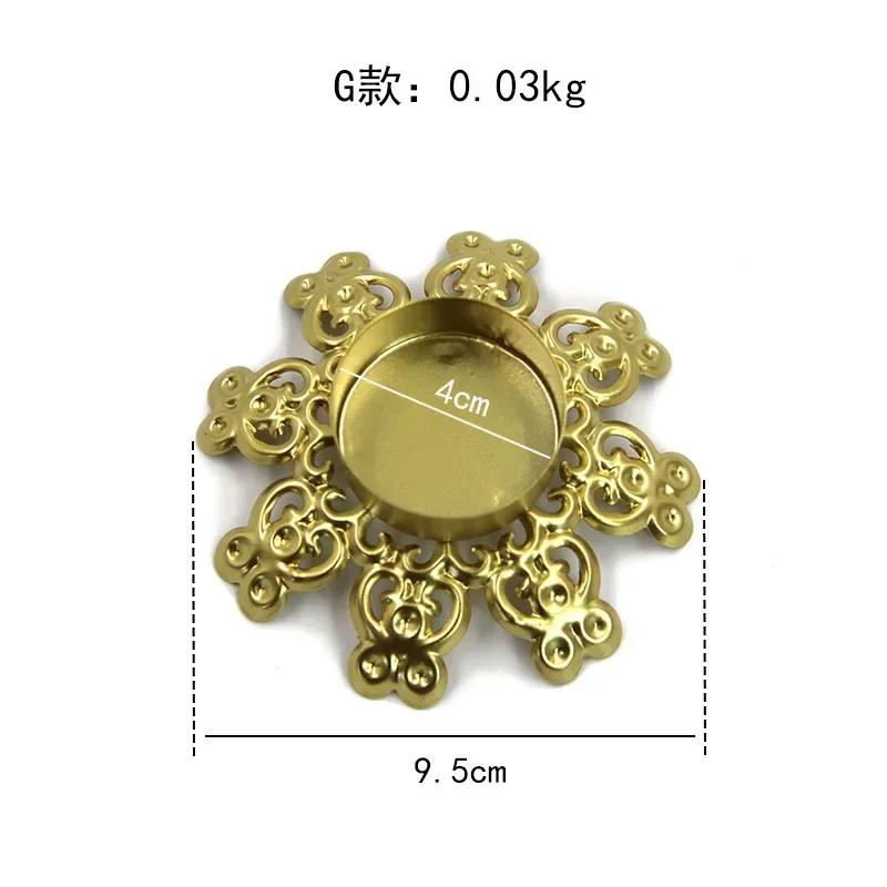 Home Decor Iron Plated Black Gold Candle Holders Decor for Wedding Party Festival Portavelas Candelabra Art Table Decoration