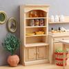 Unpainted Miniature Cabinet 1/12 Scale Doll House Decoration Scene Display Accessories Craft Model Project Furniture