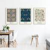 William Morris Vintage Flower Canvas Poster Jasmine Marigold Tulip Pattern Print Painting