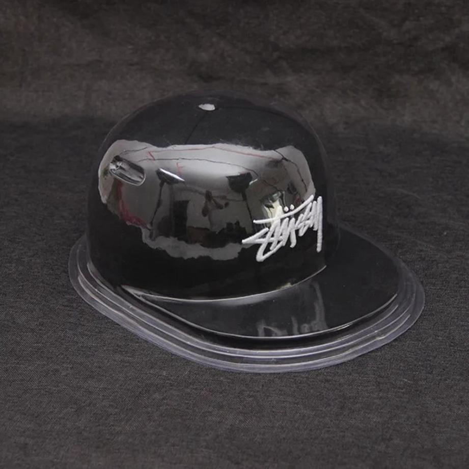 Dust Cover Storage Box Transparent Hat Cap Support Storage Box Stackable Anti-Deformation Storage Box For Closet Wardrobe Retail