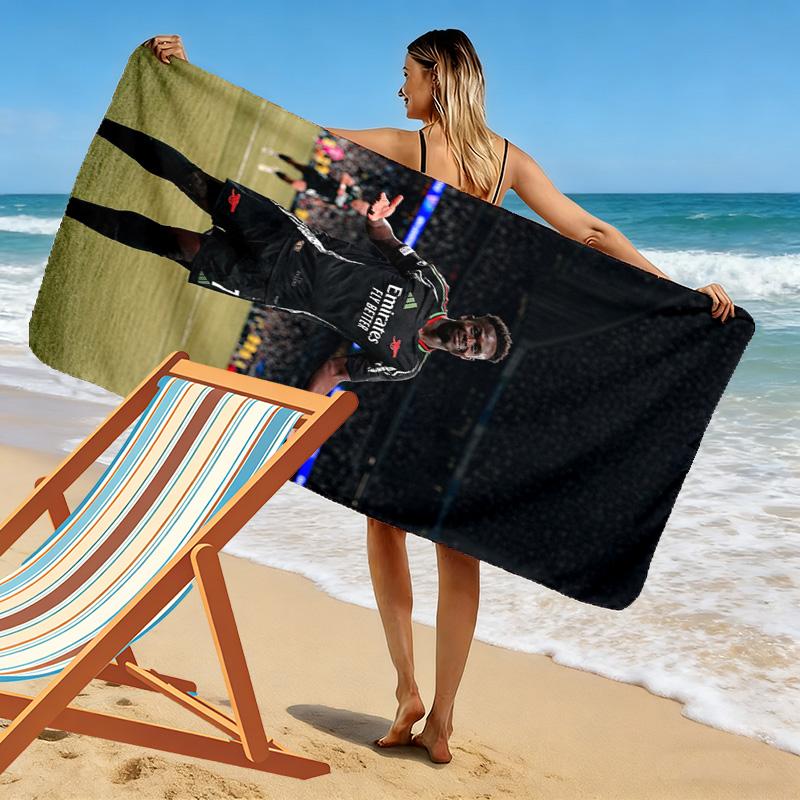 Bukayo Saka Druck Strandtuch, Großes Weiches Schnelltrocknendes Handtuch für Strand Camping Schwimmen