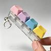 Keyboard Fidget Toy 4-In-1, Finger Click Buttons Stress Relief Keychain, Portable Fidget Gifts For Stress Relief