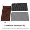 Silicone Heart & Flower Chocolate Lollipop Mold for DIY Baking & Cake Decoration