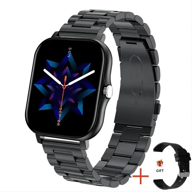 Orologio intelligente da uomo per donna Schermo touch completo Chiamata Bluetooth Orologio impermeabile GPS Sport Fitness Tracker Smartwatch Lady per Android iOS