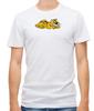 The Flintstones Characters White / Black Short Sleeve Men T Shirt L016
