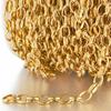 1meter Gold Stainless Steel Chain Multi Styles Star Thick Cable Curb Chains for Necklace Bracelet Jewelry Making DIY No Fade