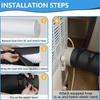 Universal AC Hose Cover Waterproof Dustproof Heat Proof Exhaust Pipe Protector for RV Travel Portable Air Conditioner