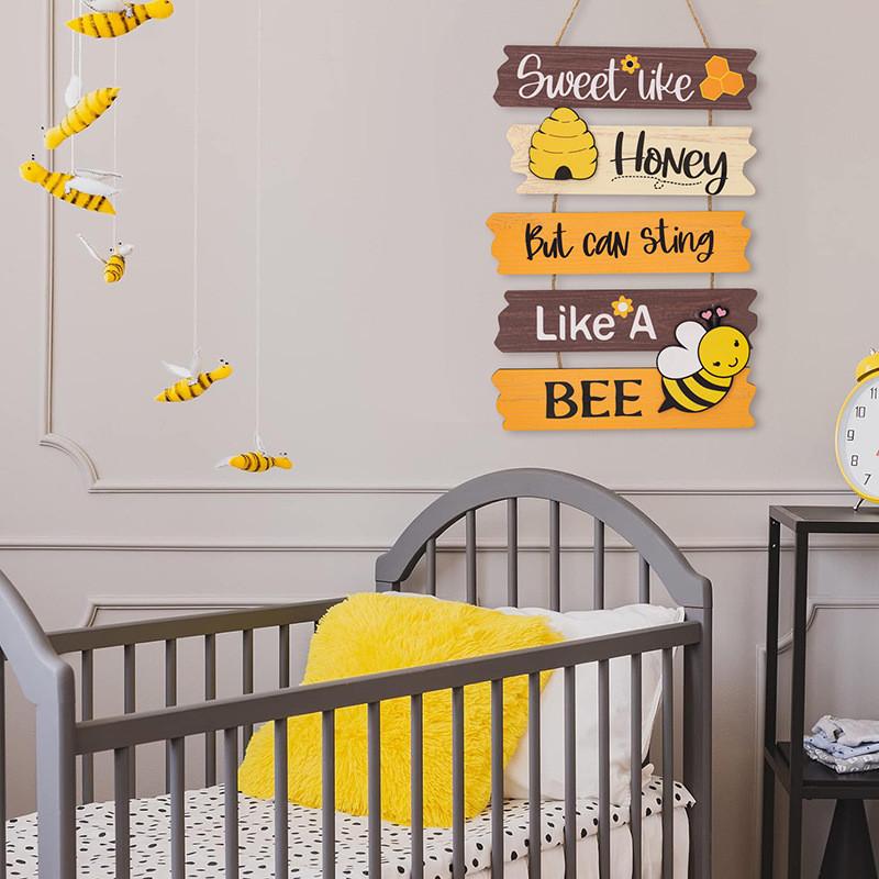 Elegante Bienen-Tag Dekorative Wandbehang Perfekt für Bienenliebhaber und Wohnakzente