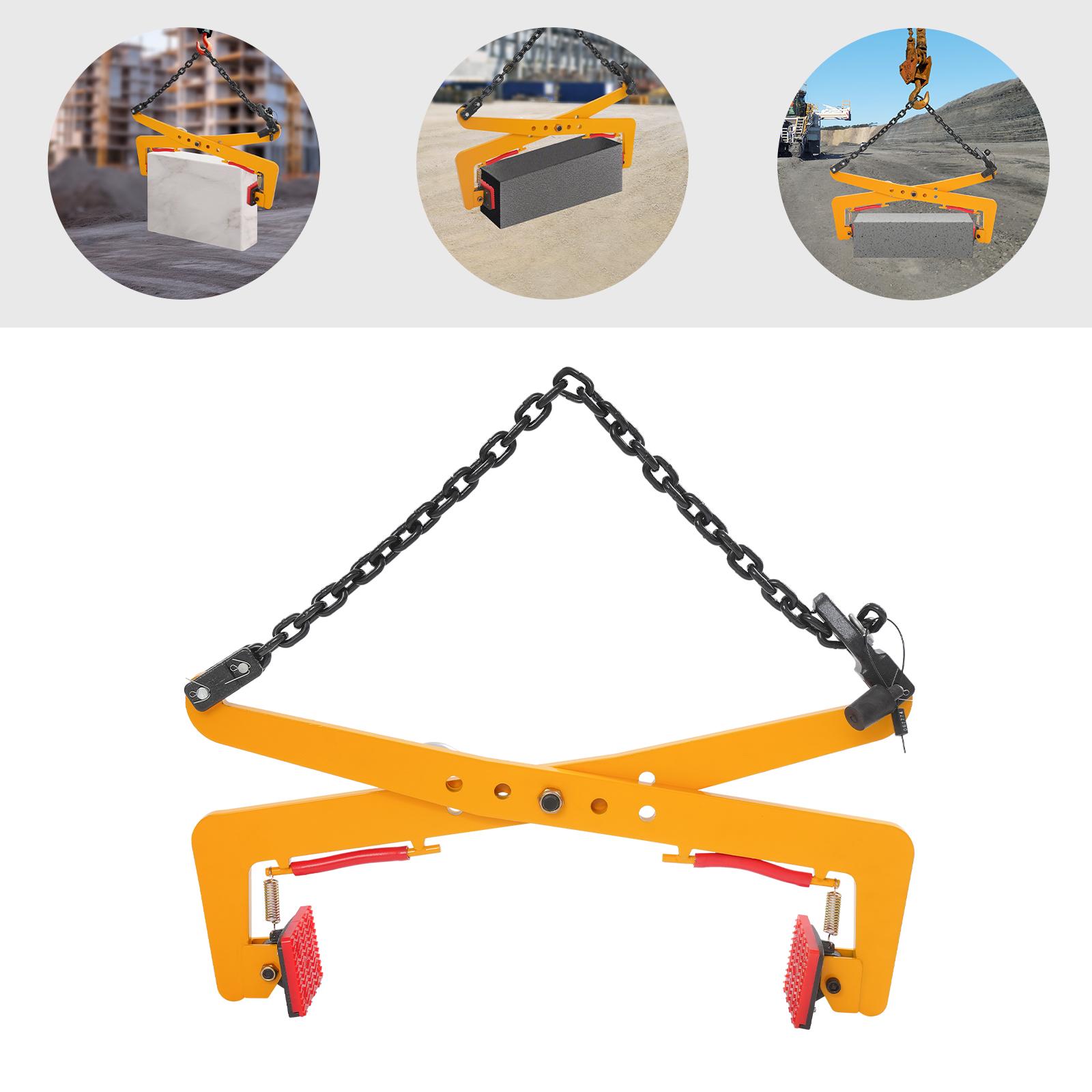 

Alloy Steel Lifting Clamp,33-70cm Yellow Black Heavy Duty Stone Lifting Clamp Load 500kg for Shipbuilding Industry United States