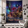 Custom Tapestry Wall Hanging, World of Warcraft Personalized Name Text Home Wall Decor