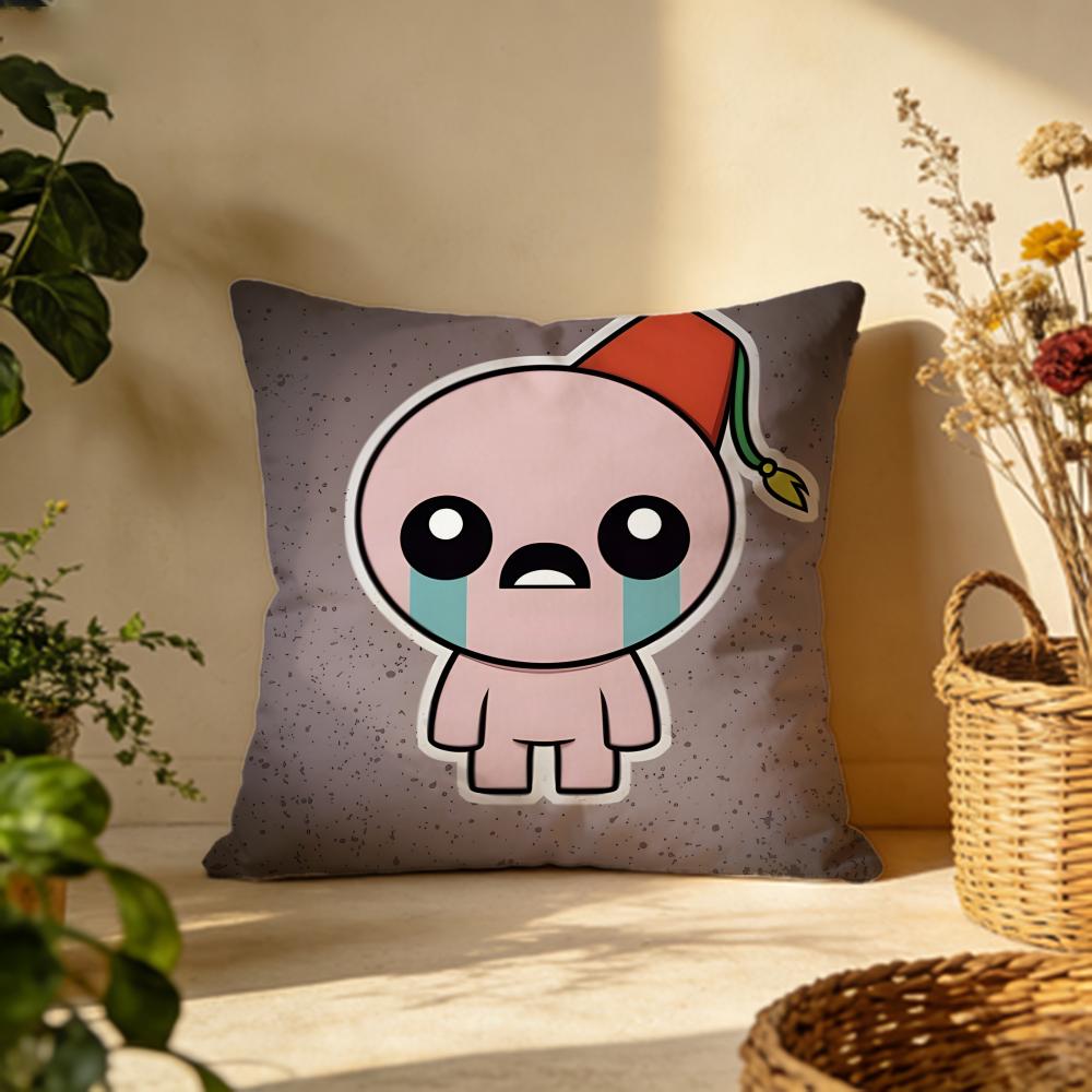 Stylish Tthe Binding of Isaacw Cushion Cover Versatile DoubleSided Pillow Case Fit for Sofa Bed Car Daily Decor