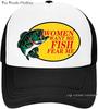 Custom Bass Fishing Unisexs Trucker Hat Mesh Cap Women Want Me Fish Fear Me Baseball Cap FisherUnisex Fish Gift for Hunting  Fishing