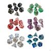 7 Pieces Polyhedral D4-D20 Family Table Game for Role Playing Cafe