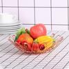 Deformable Fruit Basket Foldable Deformable Wire Drain Basket Vegetable Serving Drain Tray kitchen accessories