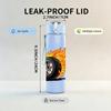 1PC Burning Tire Race Pattern 750ml Color Plastic Sports Water Bottle Leakproof Flip Straw Lid Suitable for Sports Office Home Use