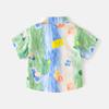 Children's Short-sleeved Shirts Summer Trend Fashion Boys Fried Street Printing Foreign Style Women's Treasure Shirt Children's Clothing