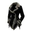 Women's Retro Fur Collar and Lapel Jacket