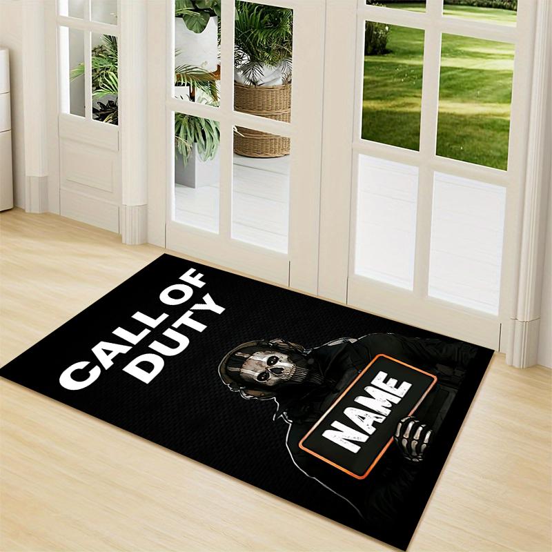 Custom Name "Shadow Warrior Emblem" Carpet Rug Customizable Soft Washable Anti-Slip Home Living Room Sofa Mats Personalized Rug. 0909155