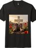 Veterans Day Cross and  Boots Graphic T-Shirt