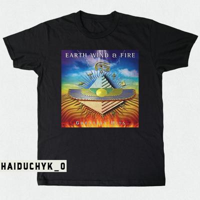Earth Wind Fire Greatest Hits Unisex Schwarzes T-Shirt S-5XL Unisex T-Shirt
