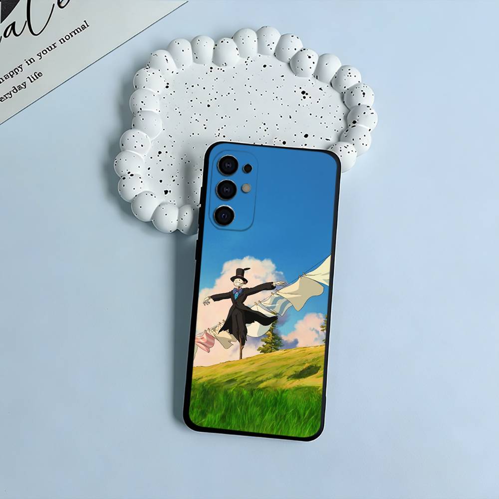 

H-M-C-Ходячий замок- Черный мягкий силиконовый чехол для телефона Samsung S25, S24, S21, S22, S23, S30, Ultra, S20, Plus, FE, Lite Samsung S30Ultra5G