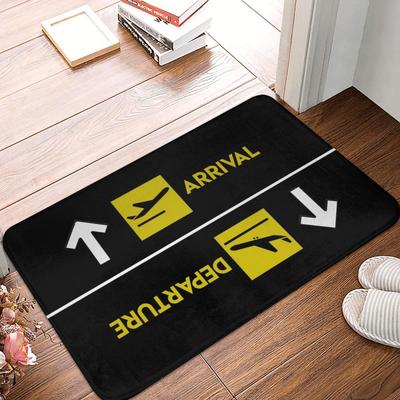 Home Entrance Door Mat Arrivals Departures Doormat Footpad Anti-slip Cushion Corridor Kitchen Balcony Bath Mat Bedroom Furry Rug