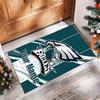 Tappeto in Velluto di Cristallo Philadelphia Eagles, Tappetino Personalizzato con Testo Nome Antiscivolo per Arredamento Casa Regalo