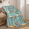 Construction Trucks Pattern Print Blanket Soft and Cozy Perfect for the Living Room Bed Sofa or a Nap,gift