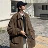 Men's Trendy High Street Loose Lapel Workwear Jacket - Spring/Autumn Hong Kong Style