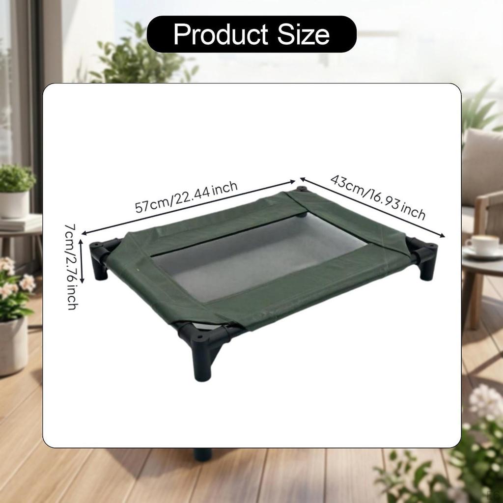 Bed PU Leather Non Slip Feet Detachable Breathable Pet Cot for Small Dogs Bedroom